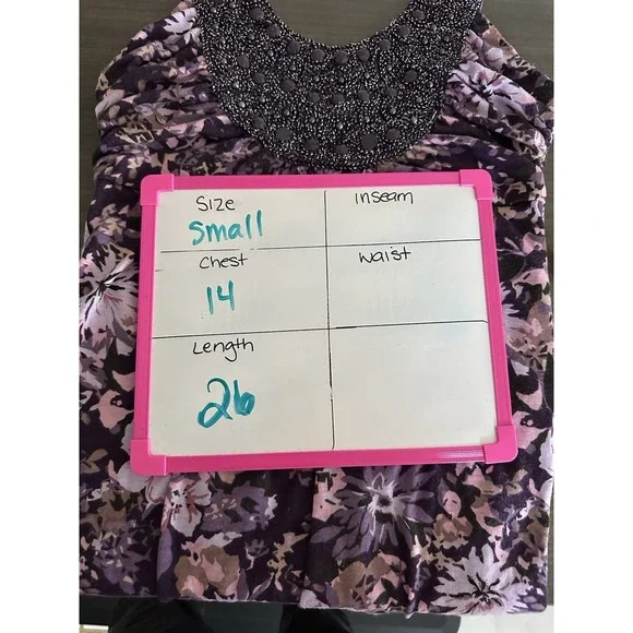 Vanity Y2K Babydoll Tank Top Women Beaded Sequins Fairy Purple Size Small Summer - Picture 8 of 8